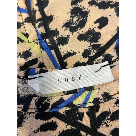 LUSH Cheetah Print Tank - Open Back scoop neck 80's - Picture 6 of 7